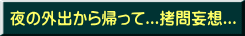 夜の外出から帰って...拷問妄想...
