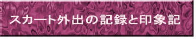 スカート外出の記録